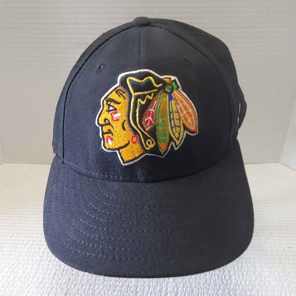 Chicago Black Hawks Size 7 5/8 Fitted Wool NHL New Era 59Fifty Baseball Hat USA